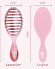 Wet Brush Speed Dry Hair Brush, Pink (Sweet Seaglass) - Vented Design & Soft HeatFlex Bristles Are Blow Dry Safe - Ergonomic Handle Manages Tangles - Pain-Free Hair Accessories