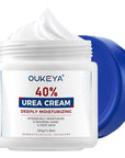 OUKEYA Urea Cream 40 Percent, Foot & Hand Cream for Dry Cracked, Urea Lotion for Feet Maximum Strength(12.35Oz)
