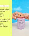 Evereden Kids Haircare Set: Hair Detangling Shampoo & Conditioner for Children Ages 3+, Plant Protein Peptides & Argan Oil, Vegan, Free from Sulfate, Paraben, Phthalate & Petrolatum
