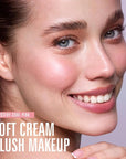 KIMUSE Soft Cream Blush Makeup, Liquid Blush for Dewy Finish