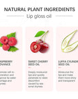 2PCS Hydrating Lip Glow Oil, Lip Oil Gloss Lip 2 OZ