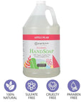 Ginger Lily Farms Botanicals All-Purpose Foaming Hand Soap Refill, 100% Vegan & Cruelty-Free, Apple Pear Scent, 1 Gallon (128 Fl.Oz)