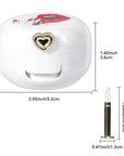 2 Pack Lip Balm Containers,Plastic Portable