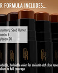 Black Radiance Color Perfect Foundation Stick with Soft Brush Applicator Duo – Buildable, Blendable Versatile Pigment-Rich Formula - Cappuccino