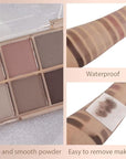 evpct 10 Colors Matte Nude Eye Shadow Palette Makeup for Older Women, Nude Brown Pink Cocoa Taupe Mauve Neutral Matte Cream Smokey Mini Eyeshadow Palette for Blue Green Eyes, Contour Makeup Palettes 4