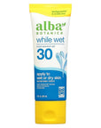Alba Botanica, Sunscreen Lotion While Wet SPF 30, 3 Fl Oz
