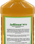 ioRinse Ready-to-Use (RTU) Mouthwash for Fresher Breath, Halitosis Relief, Alcohol-Free, Fluoride-Free and a Professional Clean, Original ioRinse RTU Mouth Wash, Zero Alcohol - Green Apple Flavor, 1L