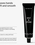 Salt & Stone Hand Cream for Women & Men | Black Rose & Oud | Hydrates, Nourishes & Softens Skin | Restores Dry Cracked Hands | Fast-Absorbing | Cruelty-Free & Vegan (2 fl oz)