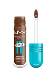 NYX Professional Makeup Lip IV Hydrating Glossy Lip Stain with 12HR Hydration - Splash N Spice (Brown)