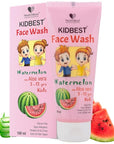 Kids Multivitamin Face Wash - Natural, Non-Toxic 100ml, Organic Watermelon for Normal, Gentle Sensitive & Dry Skin Types - Tear, Paraben, SLS Free, Pack of 1