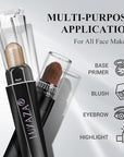 Classic 3PCS Neutral Eyeshadow Stick Makeup Set, Metallic Shimmer Matte Cream Eye Shadow Eyeliner Brightener Pencil Crayon - D1
