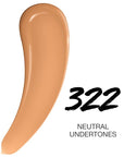 Maybelline Super Stay Lumi-Matte Foundation, Lightweight and Buildable Full Coverage Foundation Makeup For Up To 30HR Wear, 322, 1 Count