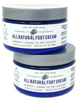 Yellow Bird Foot Cream 2 Pack Bundle - Natural Dry & Itchy Feet Repair Balm. Foot Moisturizer with Organic Ingredients and Essential Oils