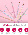 Melodysusie gel nail brush 7pcs