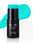 Go Ho Teal Face Body Paint Stick,Water Based Washable Face Paint Stick,Non-toxic Full-coverage Cream Teal Body Paint for Adults Children Halloween Sally Mermaid Skeleton Cosplay SFX Makeup