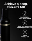 Bali Body 1 Hour Express Self Tan - Ultra Dark, Quick Drying Tanning Foam, Streak-Free Customizable Tanner | Suitable for All Skin Types, Vegan, Cruelty Free and Australian Made (127 ml/4.05 fl oz)
