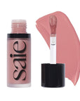 Saie Dew Liquid Blush for Cheeks - Hydrating Cream Blush Stick with a Blendable + Buildable Formula - Skincare Infused Dewy Cheek Tint for a Natural Flush - Glowy Makeup Essential - Lady (.40 oz)