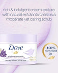 Dove Exfoliating Body Polish Body Scrub Crushed Lavender & Coconut Milk 10.5 oz