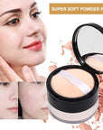 Sonew Makeup Finish Loose Powder, Oil Control ing (02#Ivory White) 15g