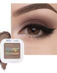 Buildable Matte Eyeshadow Makeup Palette Single - Light Cocca Shades | Creamy Pressed Powder for Easy Blending | Mini Travel Palette for Women | Everyday Natural Eye Makeup