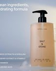 Salt & Stone Body Wash with Antioxidants for Deep Moisture | For Women & Men, Sulfate, Paraben, & Dye Free, Leaving Skin Soft and Hydrated | Saffron & Cedar 32 fl oz