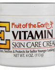 Fruit of the Earth Vitamin E Skin Care Cream 4 Ounce Cream
