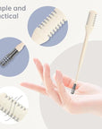2-in-1 Nasal Hair Cutter for Women,3pcs Double Sided Nasal Hair Cutter,Nostril Hair Remover Tool, 360° Rotating Nose Hair Trimmer with Ear Digger for Men and Women Manual Nose Hair Trimmer