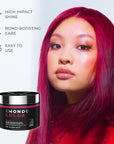 XMONDO Color Berry Mask – Semi-Permanent Berry Dye with Bond Booster & Hyaluronic Acid, 8 oz