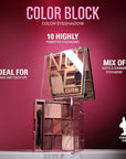 L.A. COLORS Color Block Eyeshadow, Rose CES136