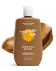 Tanning Club - Browning Lotion - Sun Tanning Accelerator with Kukui Nut, Argan, and Coconut Oils - Botanical Formula for Dark Tan - 150 mL