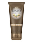 Jergens Natural Glow Instant Sun Self Tanner Moisturizer + Bronzer, Lightweight Sunless Tanner Moisturizer for a Sunkissed Natural Glow, Light Bronze, 6 Ounce