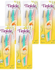 Tinkle Dermaplaning Tool 15ct, Dermaplane Razor for Women, Safe and Easy Peach Fuzz Remover, Eyebrow Trimmer with Protective Cover (5 Packs of 3)