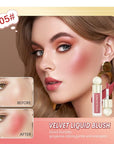 MEICOLY Matte Dewy Liquid Blush,Super Natural Cream Blush