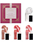 LAURA GELLER NEW YORK Let It Shine Boxed Gift Set | Includes 4 Fine Shine Glossy Lip Oils in Exclusive New Shades | Hydrating Lip Treatment with Peptides