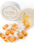 DEMIKI Hair Oil For Frizzy Hair With Coconut Oil - Hair Treatment For Dry Damaged Hair, Hair Perfume Oil For Curly Hair, Frizz Control Hair Care Products, Mini Bottles Hair Oil For Damaged Hair, 12pcs