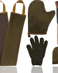 5-Piece Self Tanning Mitt Set with Tan Applicator Mitts, Face Mitt, Exfoliating Glove, for Bronze Tan