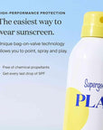 Supergoop! PLAY Antioxidant Body Mist w/ Vitamin C, 3 fl oz - SPF 50 PA++++ Broad Spectrum Sunscreen - Body Spray for Sensitive Skin - Clean Ingredients - Great for Active Days