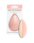 Real Techniques Miracle Cleansing Sponge, Skincare Facial Cleansing Tool with Probiotics, Exfoliate & Deep Cleans Pores, Dual Sided, Gentle on Skin, Cruelty Free, 1 Count