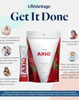 AXIO Regular Energy Drink Powder, Strawberry Splash, 30 Packets, Instant Energy Powder, Energy Supplement in a Drink Mix, w/B Vitamins, DMAE, L-Theanine, Quercetin, Green Tea & Pine Bark Extract
