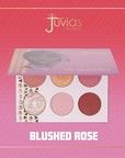 Juvia's Place Palette Blushed Rose - Rosy, Pinks, Rose-Gold, Shades of 6, Professional Eye Makeup, Pigmented Makeup Palette