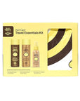 Sun Bum Hair Care Travel Essentials Kit | Revitalize Your Hair With Revitalizing Shampoo, Conditioner, and 3-in-1 Leave In Treatment | Includes Aloha Collection Travel Pouch