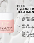 Pacifica Beauty, Vegan Collagen Overnight Recovery Eye & Face Cream, Hyaluronic Acid, Caffeine, Vitamin C & E, Hydrating & Moisturizing Skin Care for Aging and Dry Skin, 15ml - 0.5 fl oz