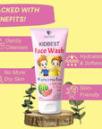 Kids Multivitamin Face Wash - Natural, Non-Toxic 100ml, Organic Watermelon for Normal, Gentle Sensitive & Dry Skin Types - Tear, Paraben, SLS Free, Pack of 1