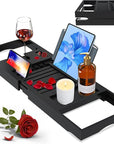 Luxury bathtub caddy tray for