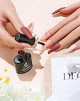 Beetles Matte Gel Top Coat for Gel Nail Polish, 7.5ML Chrome Proof Matte Top Coat No Wipe Powder-Resist Matte Finish for Detail Chrome Nail Powder Painting Long Lasting UV Nail Art