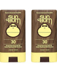 Sun Bum SPF 30 Sunscreen, Original Face Stick (2 Pack)