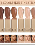 Beauty Balm Serum Boosted Skin Tint, Lightweight Solid Tinted Hydrating Serum Foundation Contour Stick for Women, Sheer to Medium Coverage, Radiant & Dewy Finish for Face Makeup (#02)