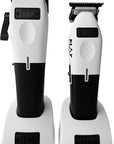 TPOB Play Barber Hair Clippers & Trimmer for Men 7500 RPM with Rubber Grips (White 2 Set)