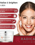 Radical Skincare Anti Aging Restorative Moisturizer - w/Jojoba, Vitamin E, & Aloe | Hydrating | Antioxidant Rich, Non-Drying, Gentle | For All Skin Types | Paraben & Cruelty Free (1.7 Oz, 2 Pack)
