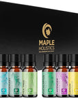 Pure Essential Oil Set for Diffuser - Aromatherapy Essential Oils for Diffusers for Home Travel and Self Care with High Grade Essential Oils for Hair Skin and Nails - Oil Diffuser Essential Oils Set